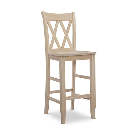 The Double X-Back Bar Height Stool