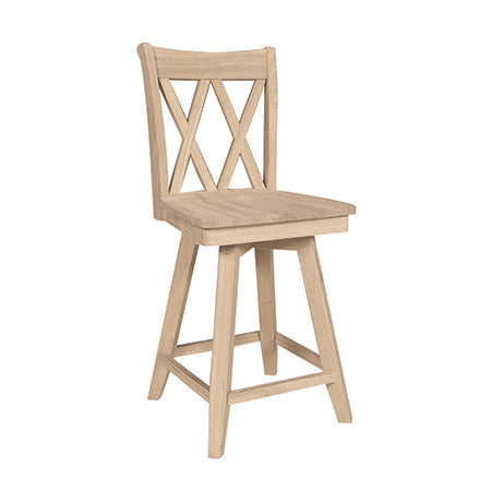 The Counter Height Double-X Back Swivel Stool